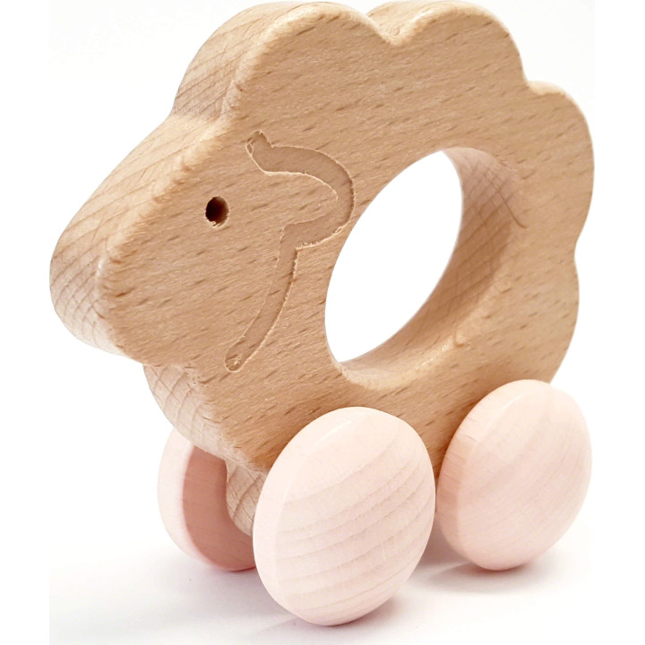 Rolli Schaf, nature rosa - 8 cm