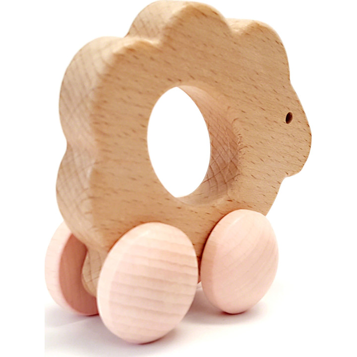 Rolli Schaf, nature rosa - 8 cm