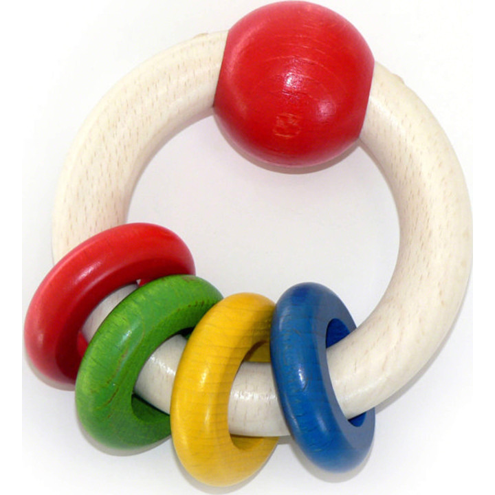Rundrassel mit 4 Ringen - 9,5 cm