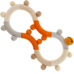 Motorikrassel Acht, nature orange - 16,5 cm
