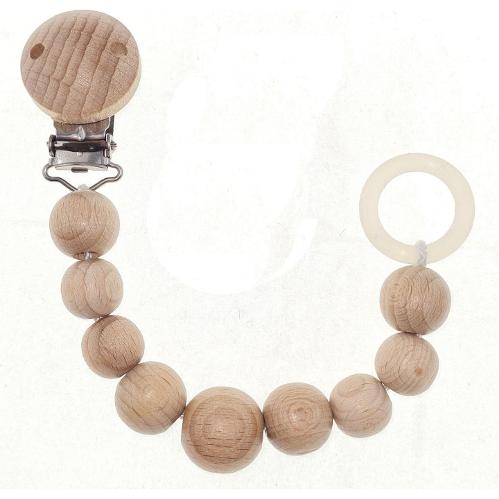 Schnullerkette nature pur - 21 cm