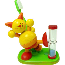 Toothbrush Clock, Cat - 10 cm / 3.9 inch
