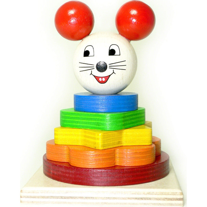 Stapelturm Maus - 13 cm
