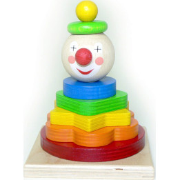 Stacking Tower Clown - 14 cm / 5.5 inch