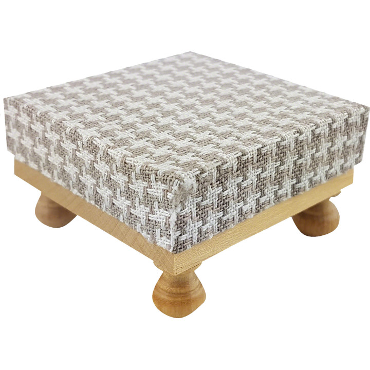 Hocker mitStoffbezug 'Rustikal'