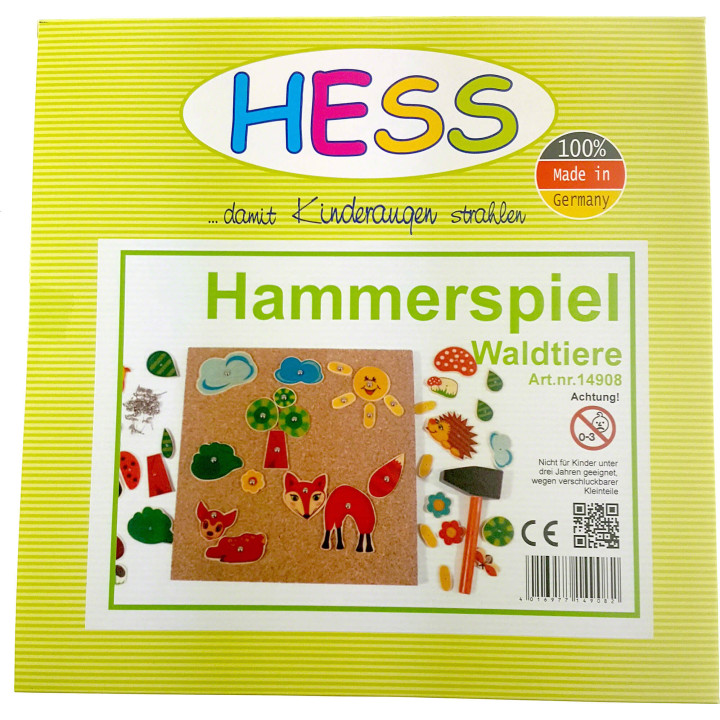 Hammerspiel Waldtiere - 24,5 cm