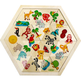 Mosaiklegespiel Dschungel - 25 cm