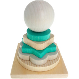 Stacking Tower Nature Turquoise - 11 cm / 4.3 inch