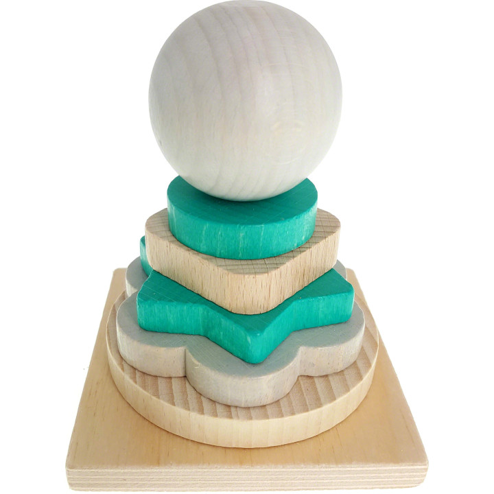 Stacking Tower Nature Turquoise - 11 cm / 4.3 inch
