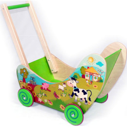 Puppenwagen, Bauernhof - 53 cm