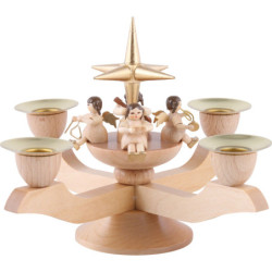 Candle Holder - Angels - Gold - 12 cm / 5 inch