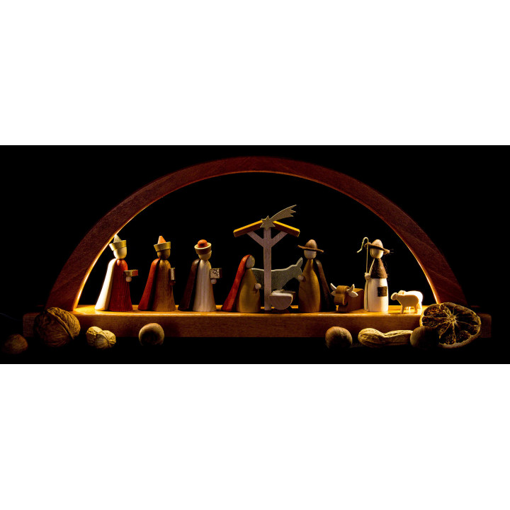 Candle Arch - Nativity - 40x16 cm / 15.7x6.3 inch