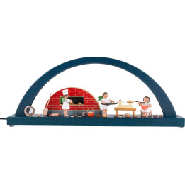 Candle Arch - Angel Bakery - Blue - 40x16 cm / 15.7x6.3 inch