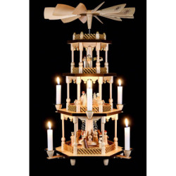 4-Tier Pyramid - Nativity Scene - 54 cm / 21 inch