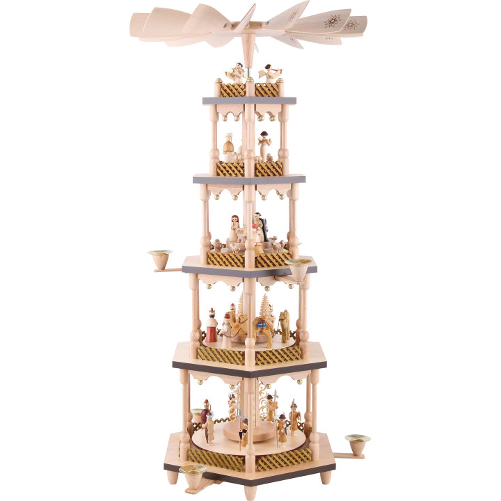 5-Tier Pyramid - Nativity Scene - 70 cm / 27.5 inch