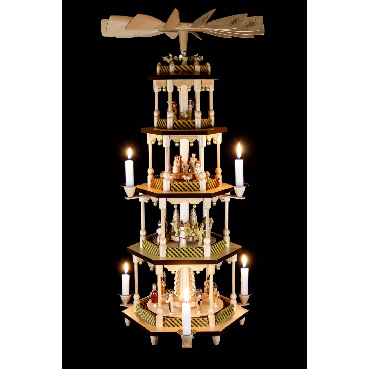 5-Tier Pyramid - Nativity Scene - 70 cm / 27.5 inch