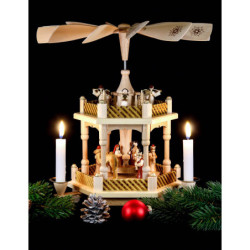 2-stöckige Pyramide Christi Geburt - 33 cm