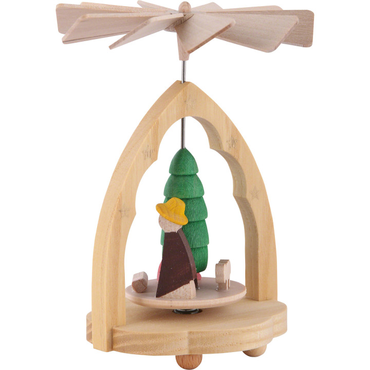 1-Tier Thermic Pyramid Nativity Scene - 10 cm / 4 inch