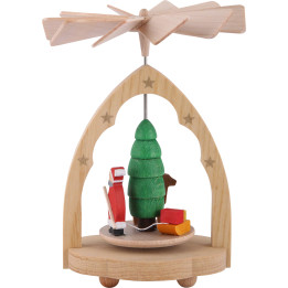 1-stöckiges Wärmespiel Weihnachtsmann - 10 cm