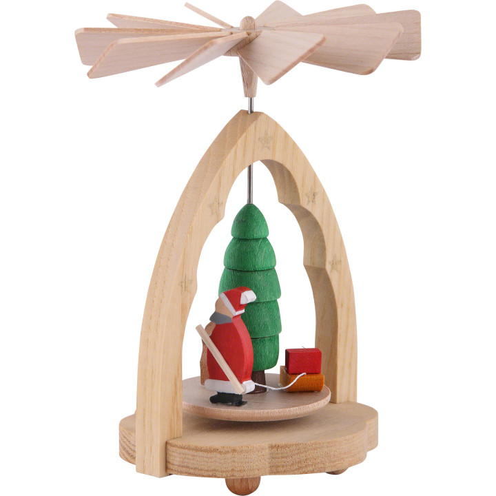 1-Tier Thermic Pyramid Santa Claus - 10 cm / 4 inch