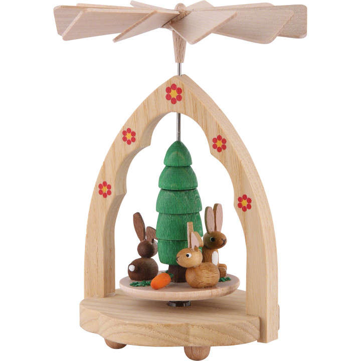 1-Tier Thermic Pyramid Bunnies - 10 cm / 4 inch
