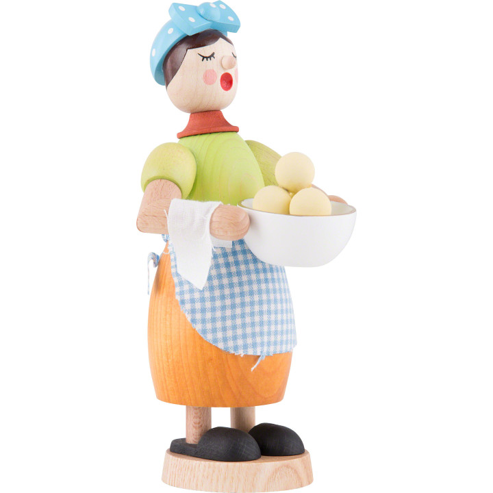 Räuchermännchen Kloßfrau - 17 cm