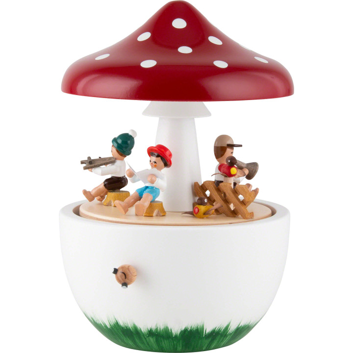 Music Box - Mushroom - 17 cm / 6.7 inch