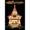 3-stöckiges Adventshaus - Christi Geburt - 77 cm