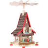 2-stöckiges Adventshaus - Christi Geburt - 53 cm