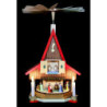 2-stöckiges Adventshaus - Christi Geburt - 53 cm