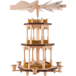 3-stöckige Pyramide unbestückt - 38 cm