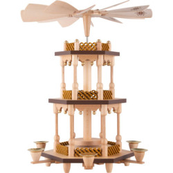 3-stöckige Pyramide unbestückt - 38 cm