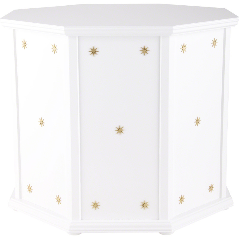 Pedestal for Pyramids Octagonal White - 41 cm / 16 inch