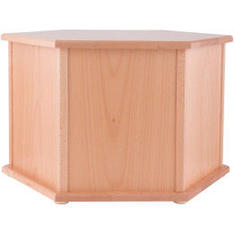 Pyramidensockel sechseckig natur - 36 cm