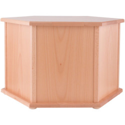 Pyramidensockel sechseckig natur - 36 cm
