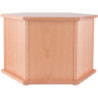 Pyramidensockel sechseckig natur - 36 cm