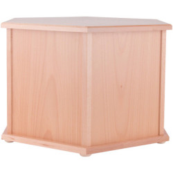Pyramidensockel sechseckig natur - 36 cm