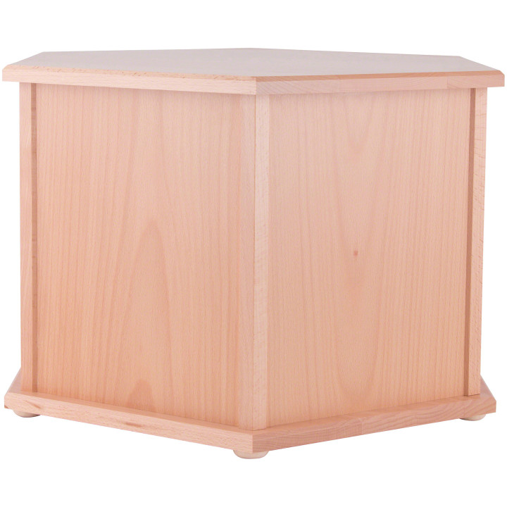 Pyramidensockel sechseckig natur - 36 cm
