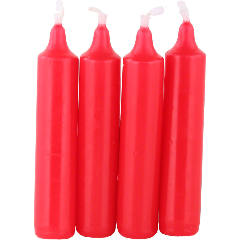 High Quality Pyramid-Candles Red - D 2.0 cm (0.79 Inch)