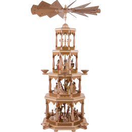 4-Tier Pyramid - Nativity Scene - 94 Cm/37 inch