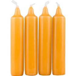 High Quality Pyramid-Candles Honey Color - D 2.0 cm (0.79 Inch)