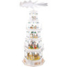 5-Tier Richard Glässer Christmas Pyramid - Romantic - White - 123 cm / 48 inch