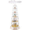 5-Tier Richard Glässer Christmas Pyramid - Romantic - White - 123 cm / 48 inch