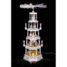 5-Tier Richard Glässer Christmas Pyramid - Romantic - White - 123 cm / 48 inch