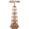 5-Tier Pyramid - Nativity Scene - Natural Wood - 140 cm / 55 inch
