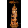 5-stöckige Pyramide Heilige Weihnacht - natur - 140 cm