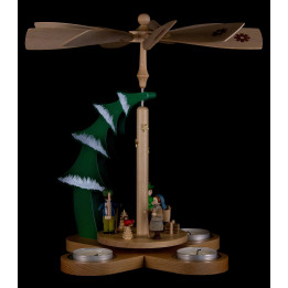 1-Tier Fir Tree Pyramid - Forest People - 27 cm / 10.6 inch