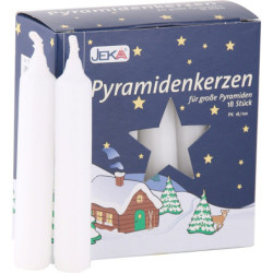 High Quality Pyramid-Candles White - D 1.7 cm (0.66 Inch)