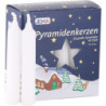 High Quality Pyramid-Candles White - D 1.7 cm (0.66 Inch)