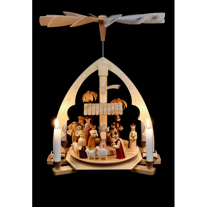 1-stöckige Pyramide Christi Geburt - 40 cm